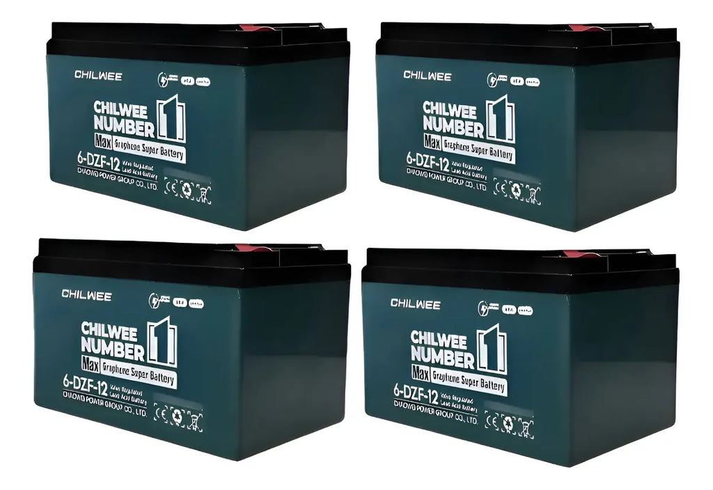 Kit 4 Baterías 12v 12ah Para Bicicleta Eléctrica