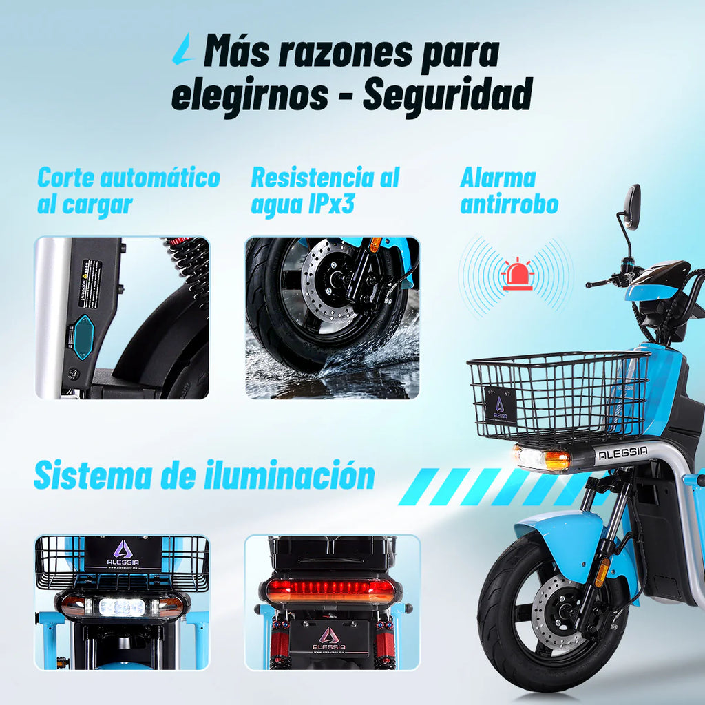 Bicicleta Eléctrica Alessia A04 Ranger 800w 72v/20ah