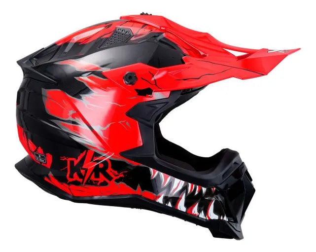 Casco Para Motociclista Cross Savage Kr Certificado