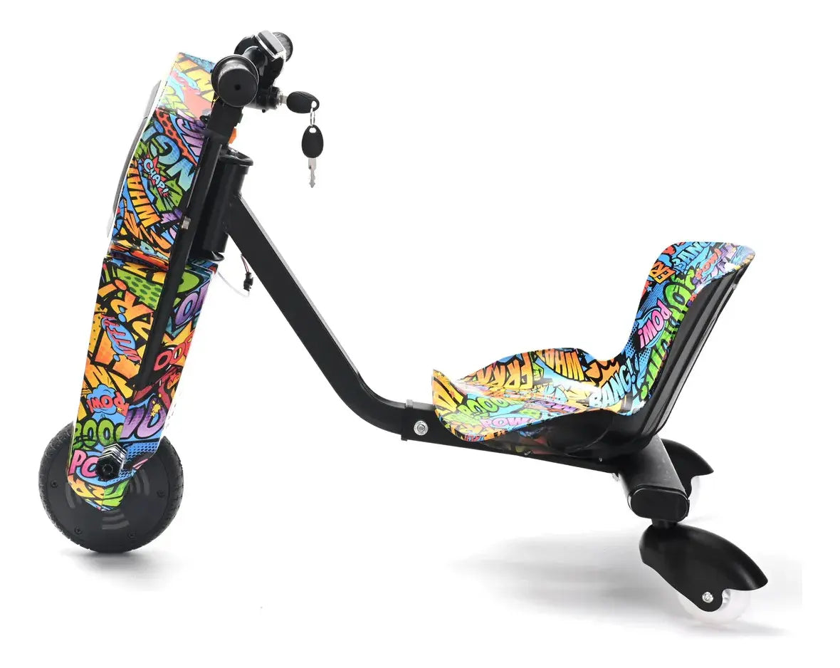Triciclo Scooter Electrico Para Niños Bluetooth Multicolor