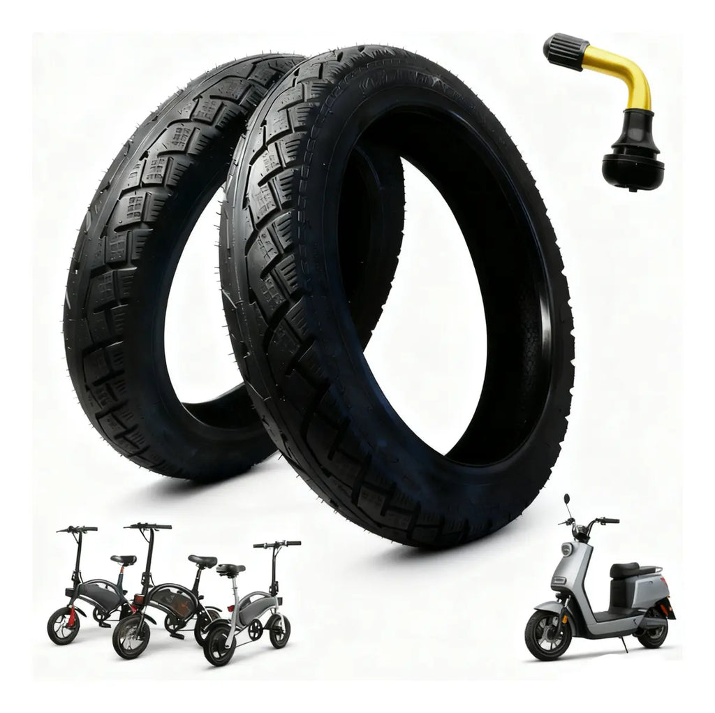 Llanta Neumática 14x2.50 Negra Antideslizante para Bici y Ebike