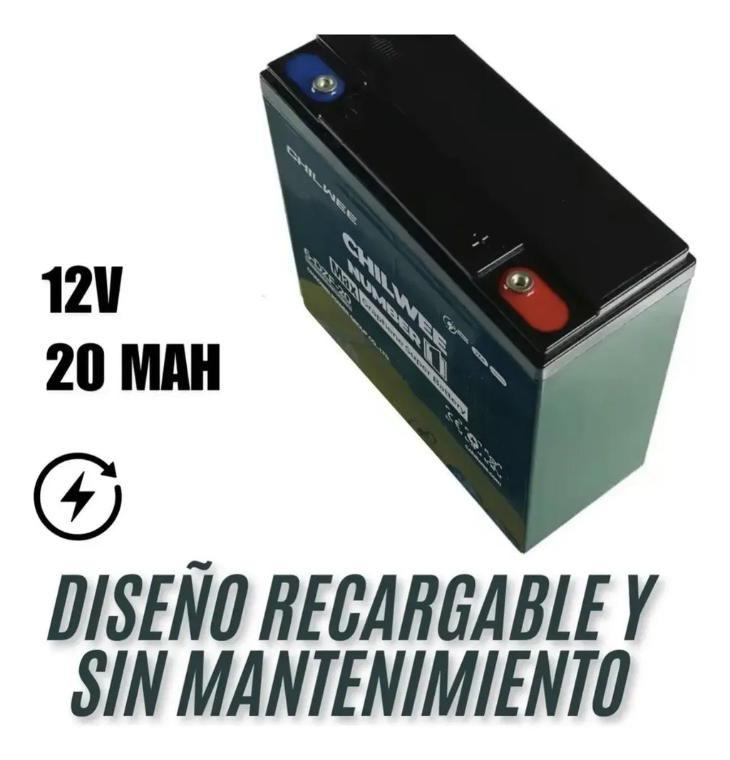 Bateria Ácido Plomo 12v 20ah Para Bicicleta Electrica 1 Pza