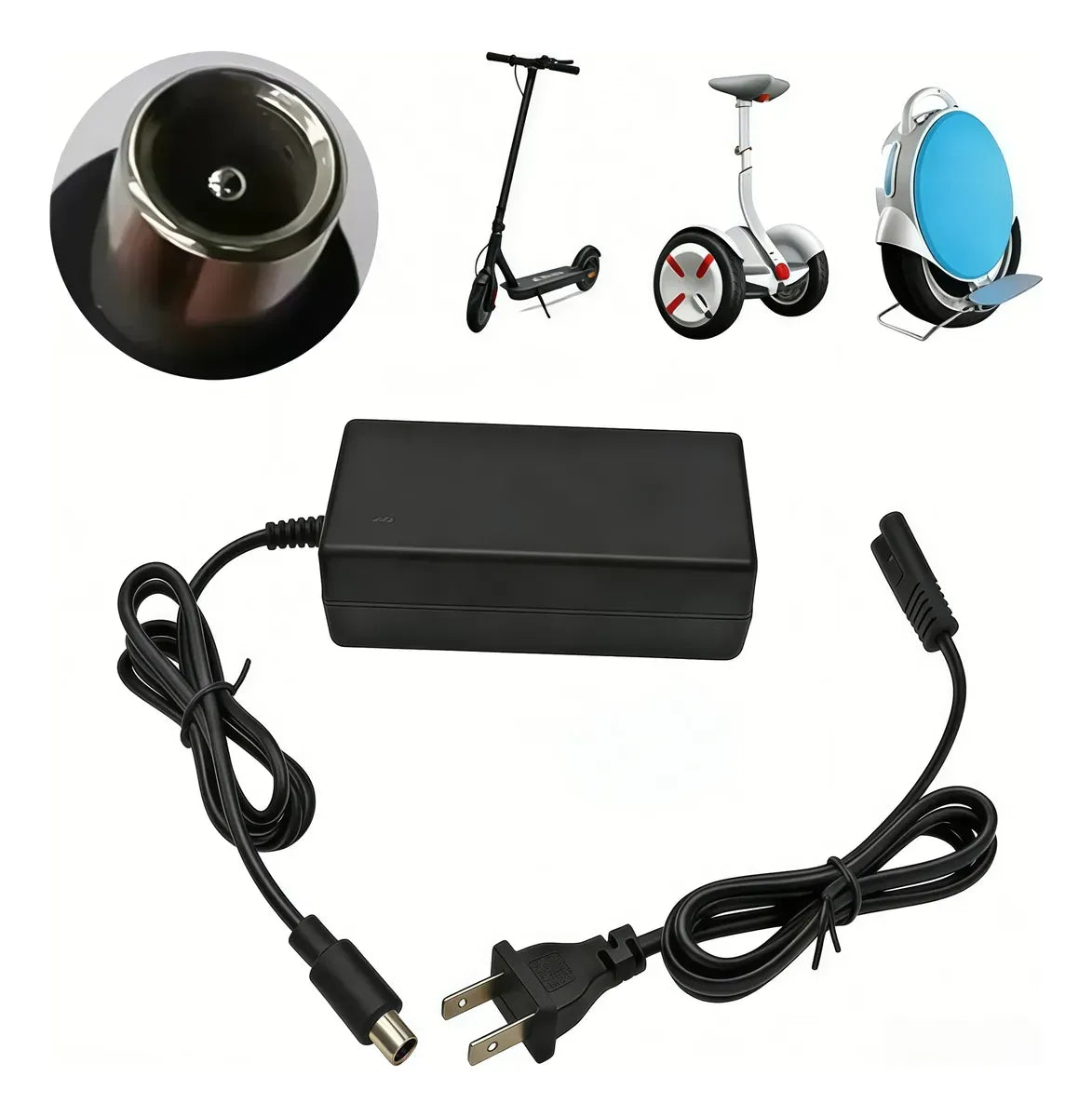 Cargador Patin Eléctrico Scooter Xiaomi Adaptador 42v 2a