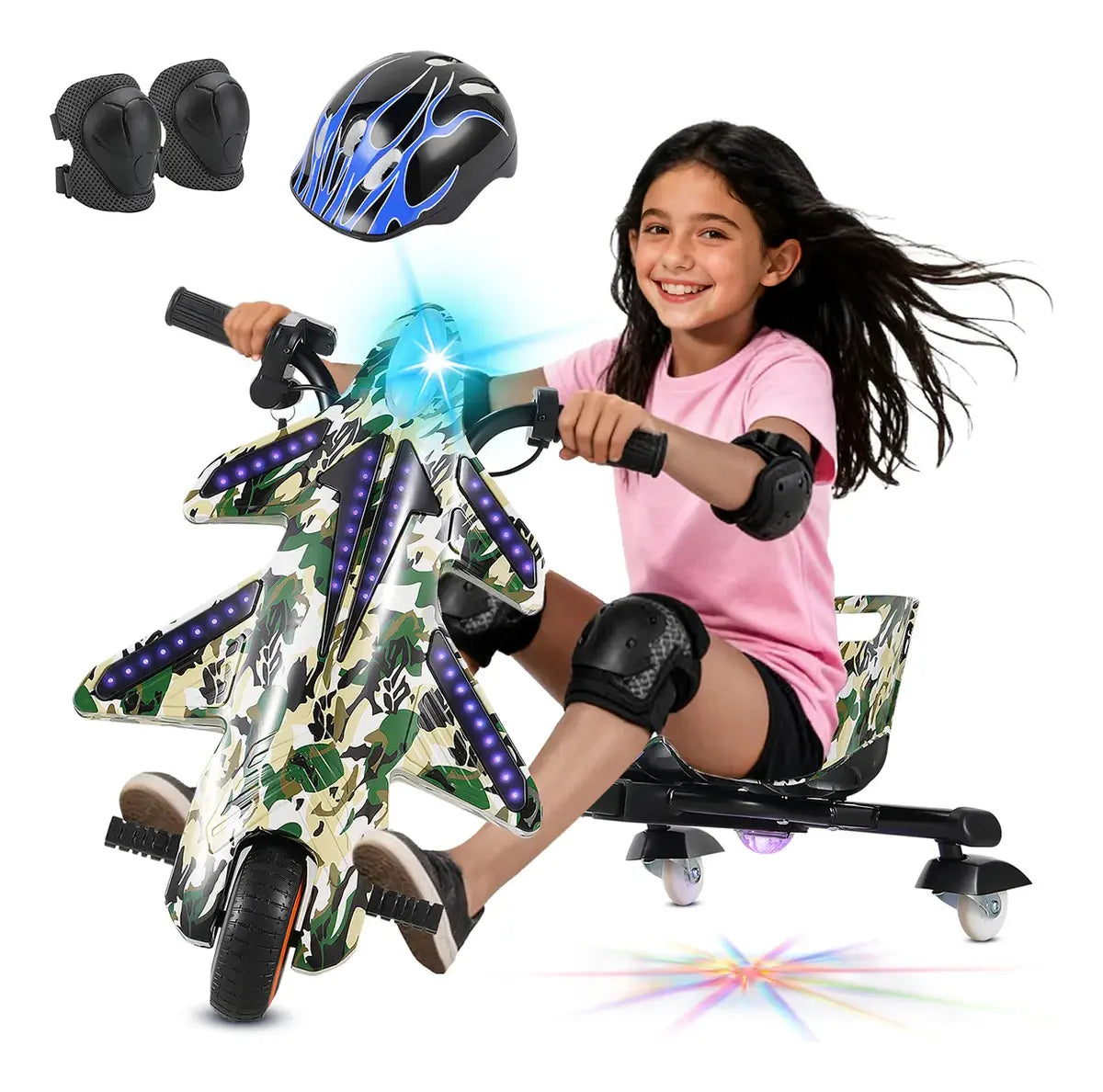 Triciclo Eléctrico Niños Montable Bluetooth