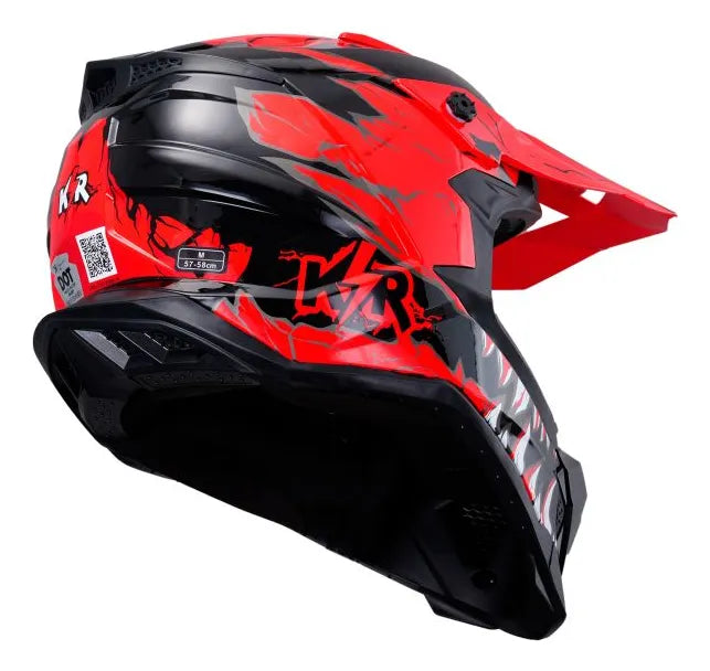 Casco Para Motociclista Cross Savage Kr Certificado