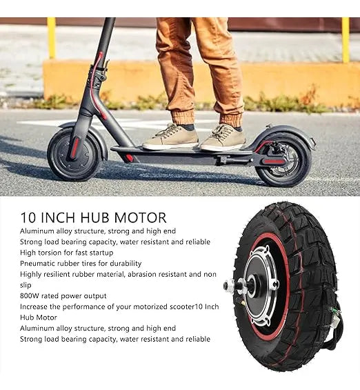Motor Con Llanta 10 Pulgadas Scooter Eléctrico De 48v 800w
