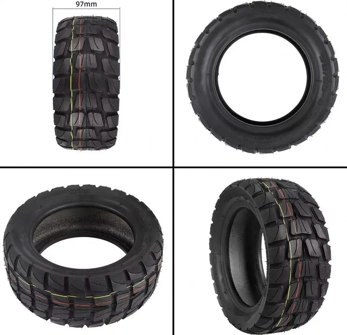 Llanta 90/55-6 Tubeless Todo Terreno Scooter Electrico H3 Hw