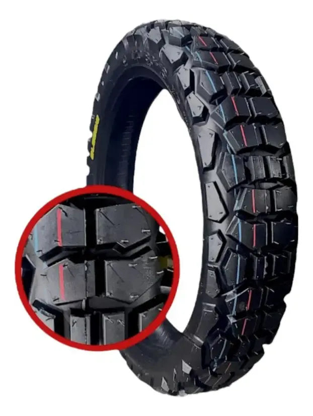 Llanta 120/80-18 Alessia Doble Propósito Cámara Para Moto