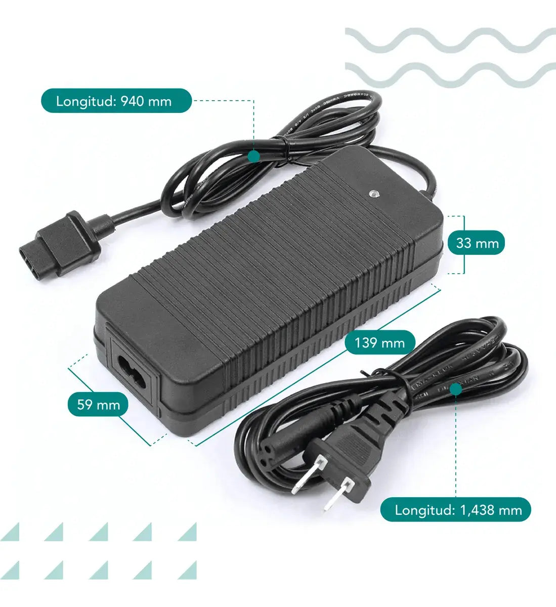 Cargador 53.5v 2a Para Scooter Niu Kqi1 Kqi3
