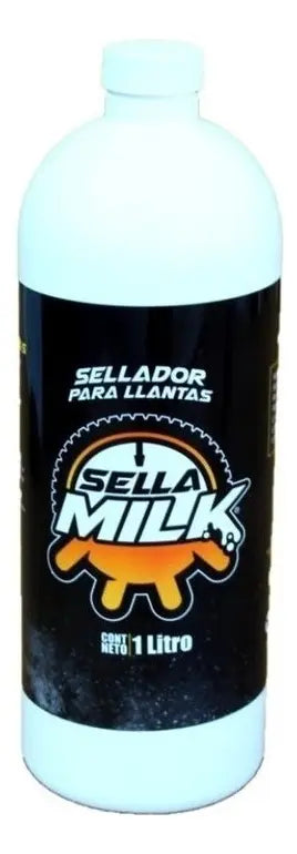 Sellamilk Sellador Llantas Tubeless No Inflamable 1L Uso en Motos y Bicicletas