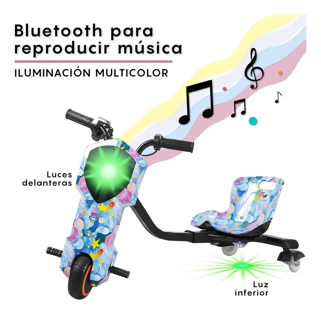 Honeywhale Triciclo Eléctrico Para Niños Montable Bluetooth