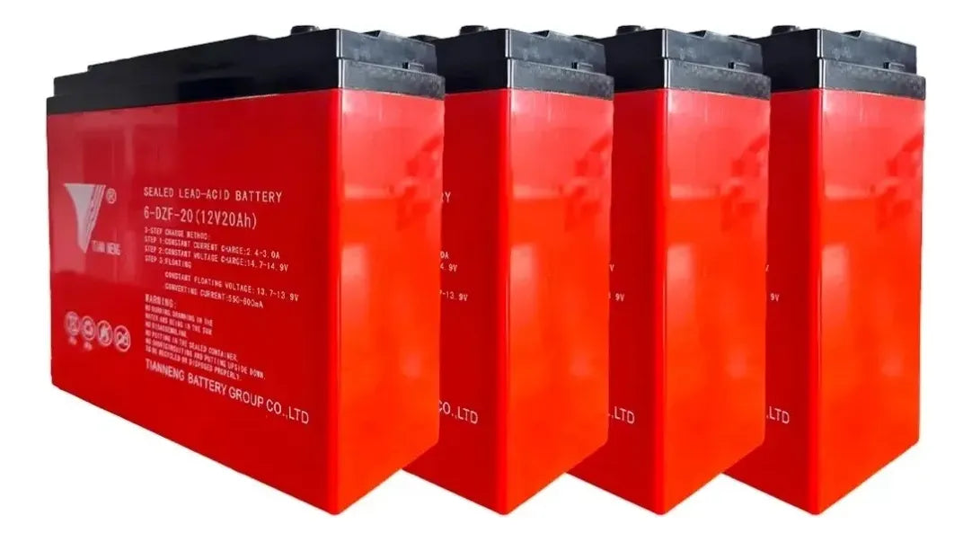 Baterias Acido Plomo Bicicleta Eléctrica 48v 20ah (4 Piezas)