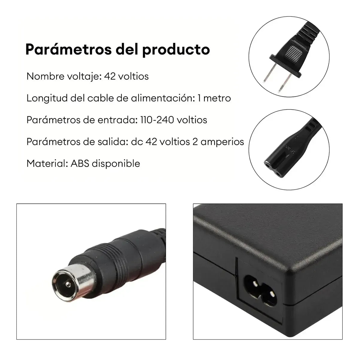 Cargador Patin Eléctrico Scooter Xiaomi Adaptador 42v 2a