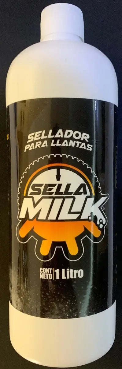 Sellamilk Sellador Llantas Tubeless No Inflamable 1L Uso en Motos y Bicicletas