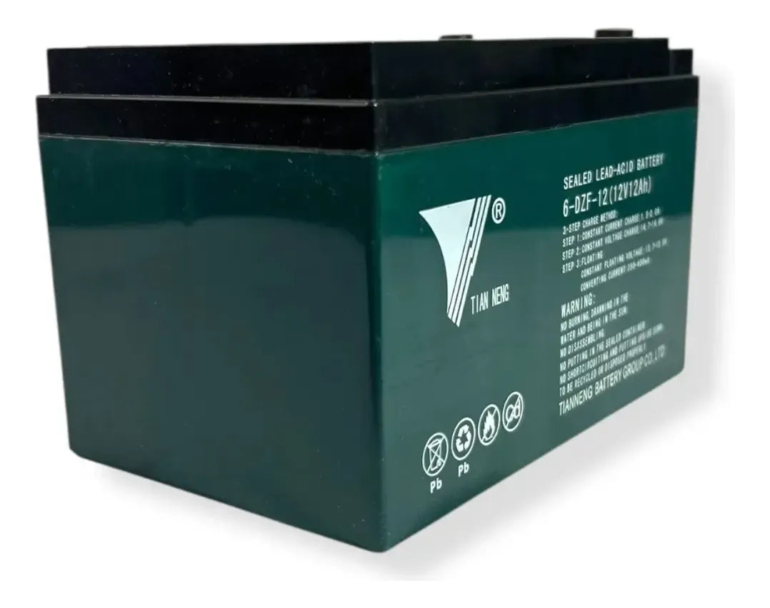 4 Baterías Moto Gel 12v 12ah Tne12-12 Bici Eléctrica