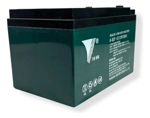 4 Baterías Moto Gel 12v 12ah Tne12-12 Bici Eléctrica