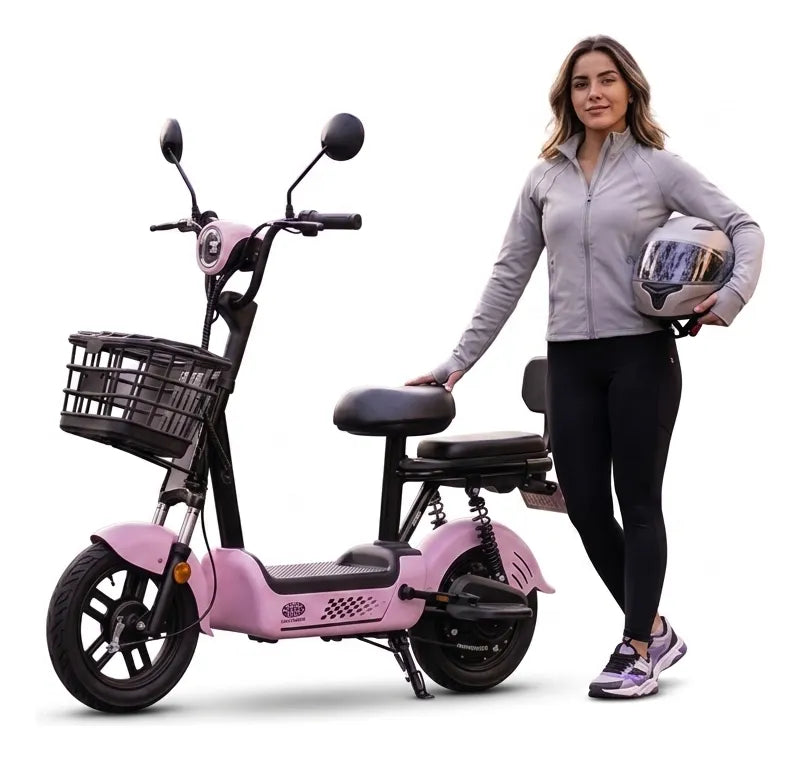 Bicicleta Eléctrica Urbana 2026 30km/h Con Freno De Tambor