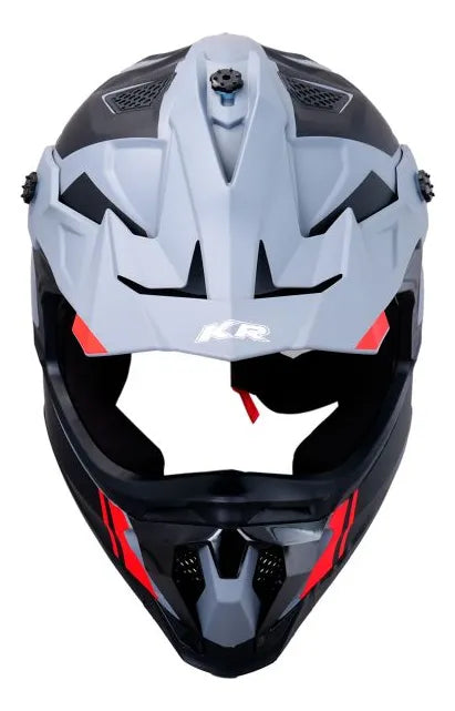 Casco Para Motociclista Cross The Rock Kr Certificado