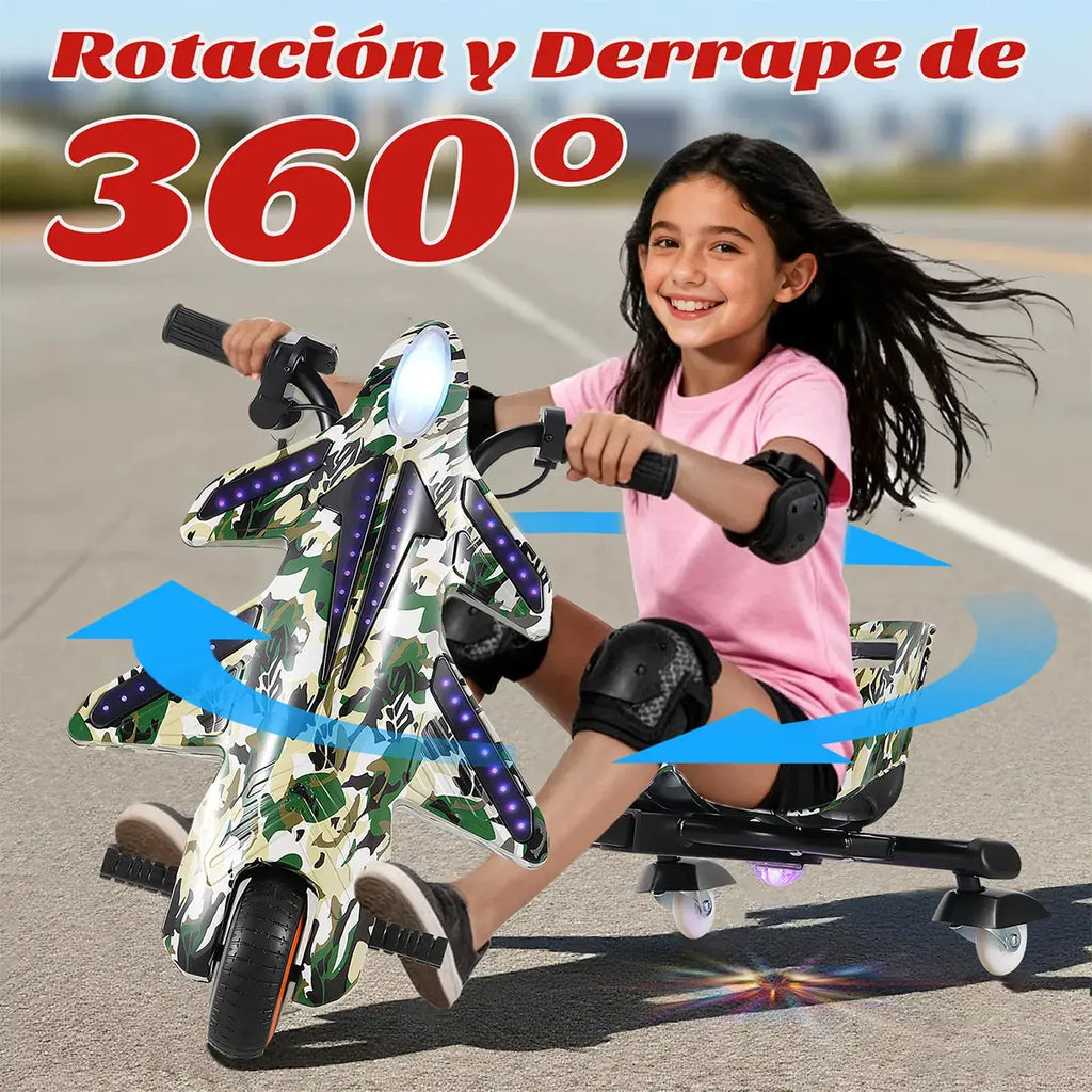 Triciclo Eléctrico Niños Montable Bluetooth