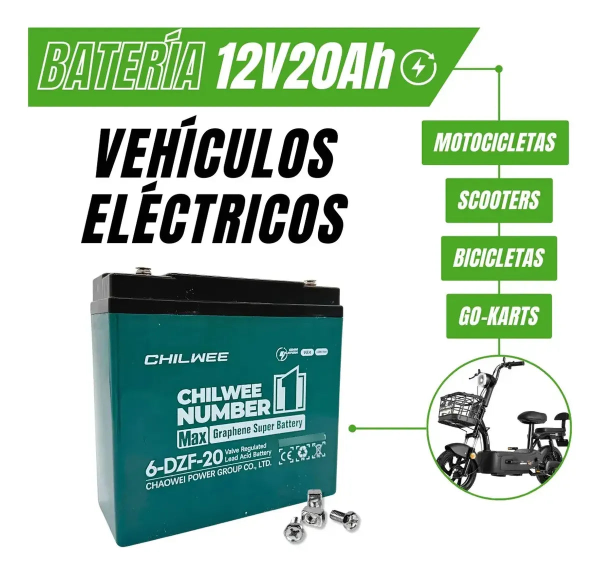 Batería Para Bicicleta Eléctrica O Scooter De 12v20ah Tyn