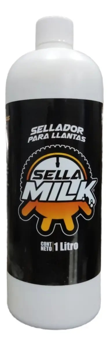 Sellamilk Sellador Llantas Tubeless No Inflamable 1L Uso en Motos y Bicicletas