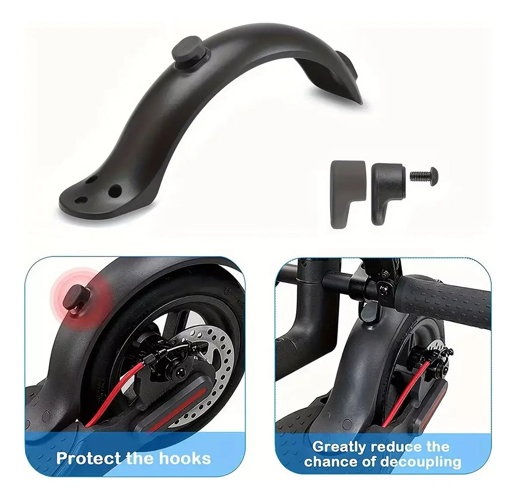 Guardabarros Salpicadera Con Lampara Para Scooter Xiaomi