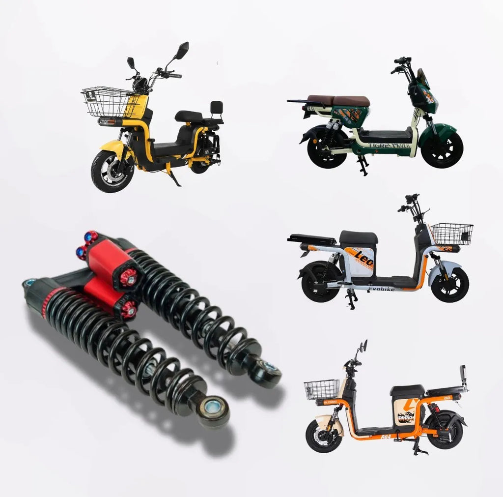 Par De Amortiguador Para Bicicleta De Carga Universal