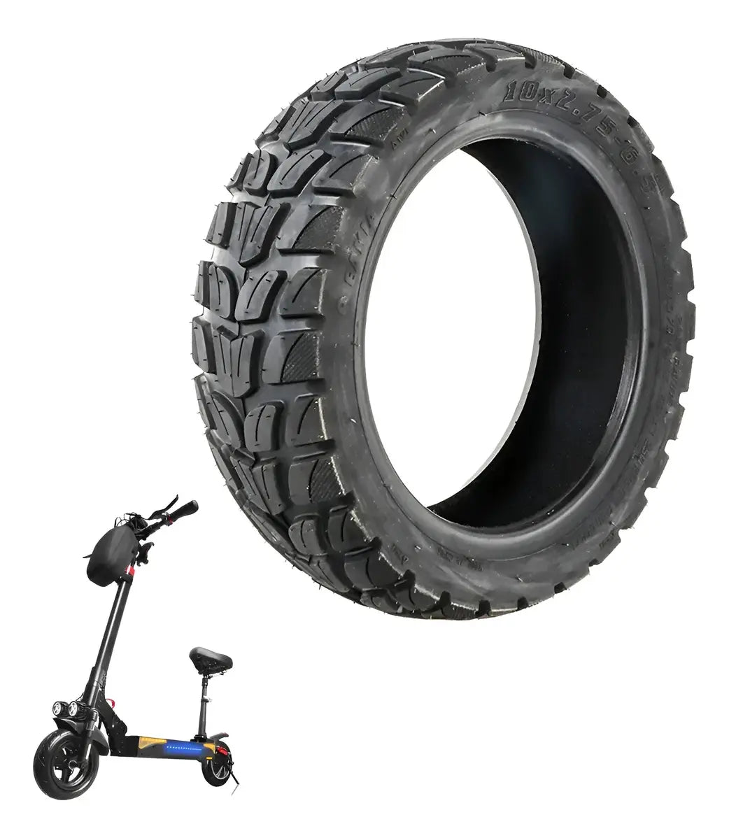 Llanta Tubeless 10x2.75-6.5 Todo Terreno Scooter Electrico