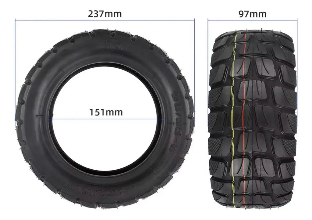 Llanta 90/55-6 Tubeless Todo Terreno Scooter Electrico H3 Hw