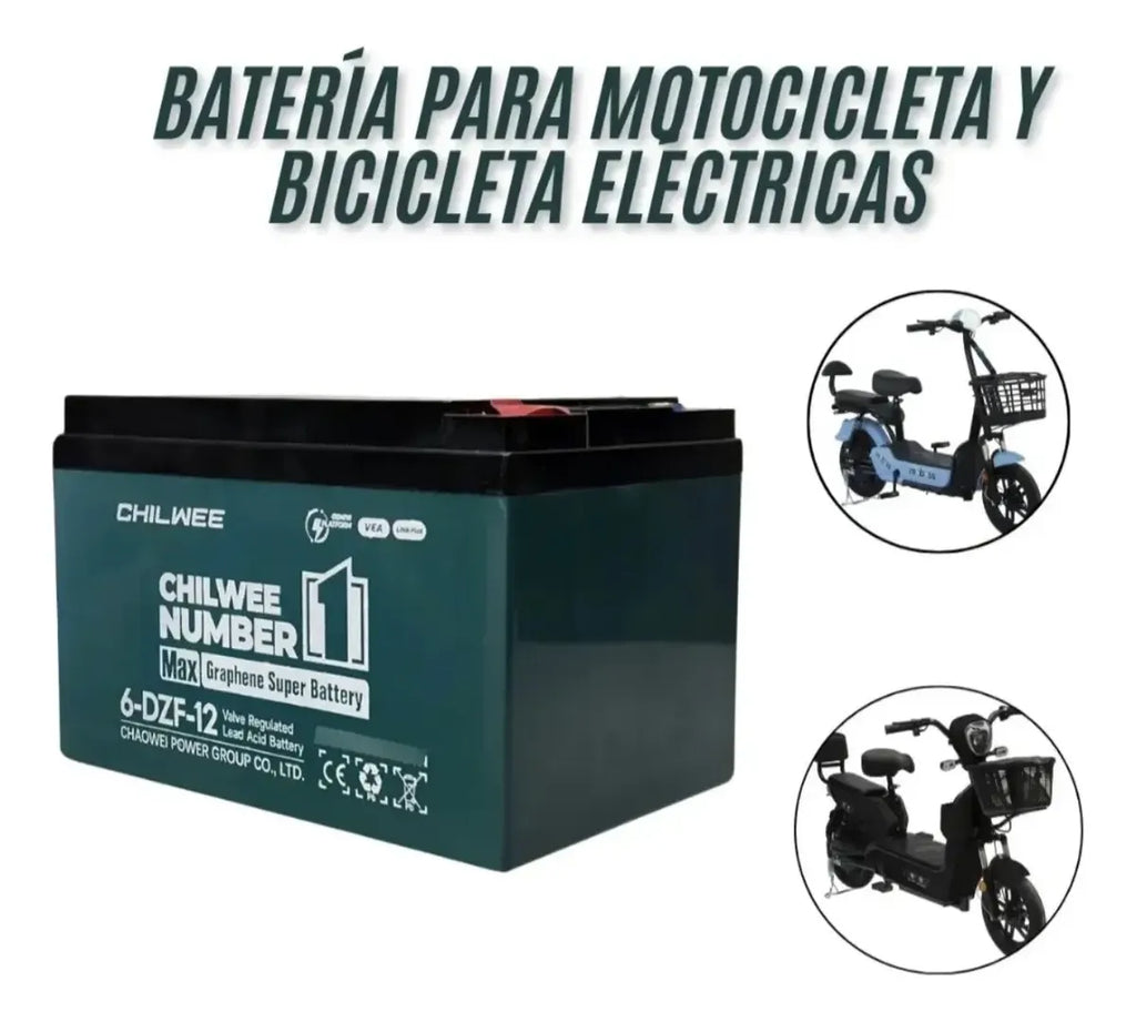 Dos Baterías De Ácido Plomo Para Bicicleta Eléctrica