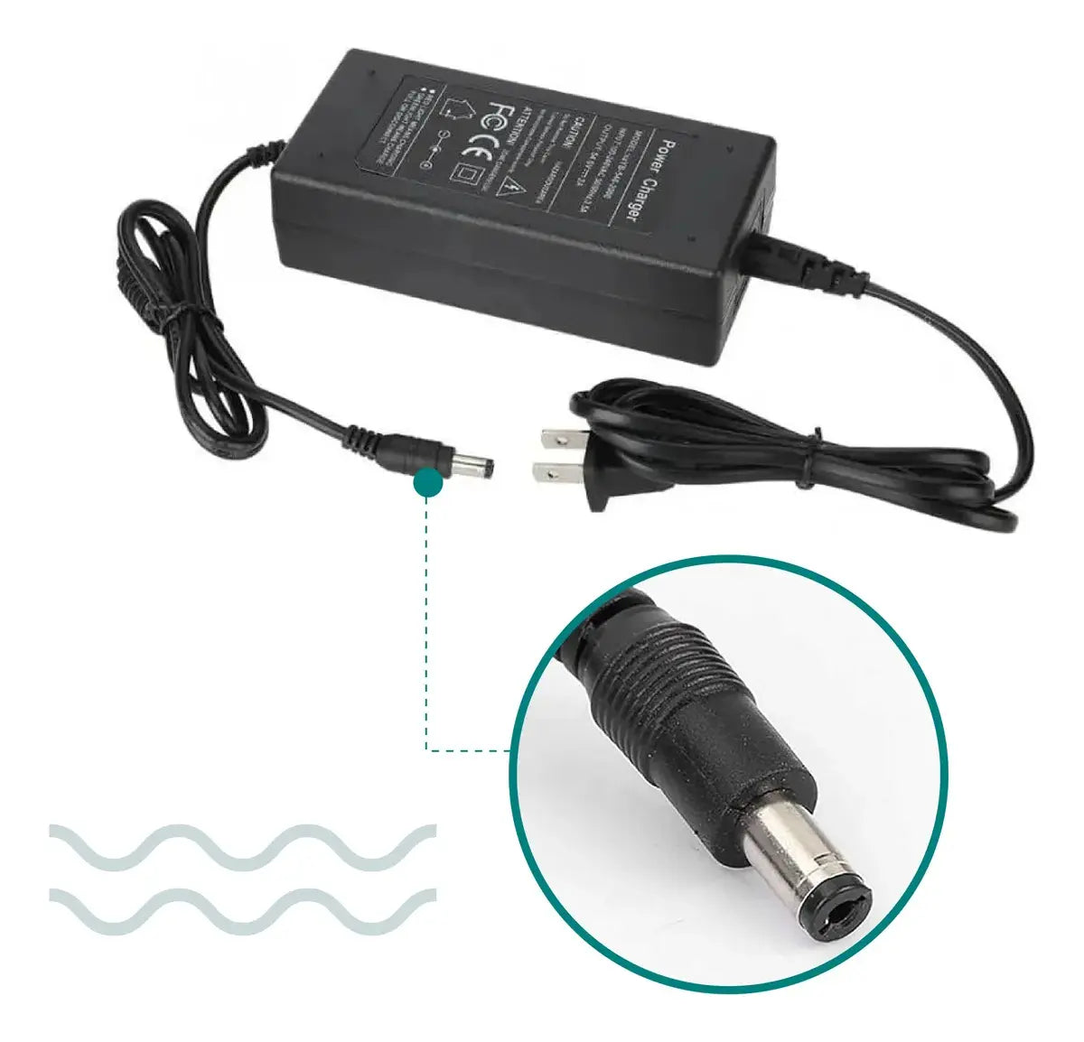 Cargador Para Scooter Eléctrico 54.6v 2a Enchufe 5.5x2.1