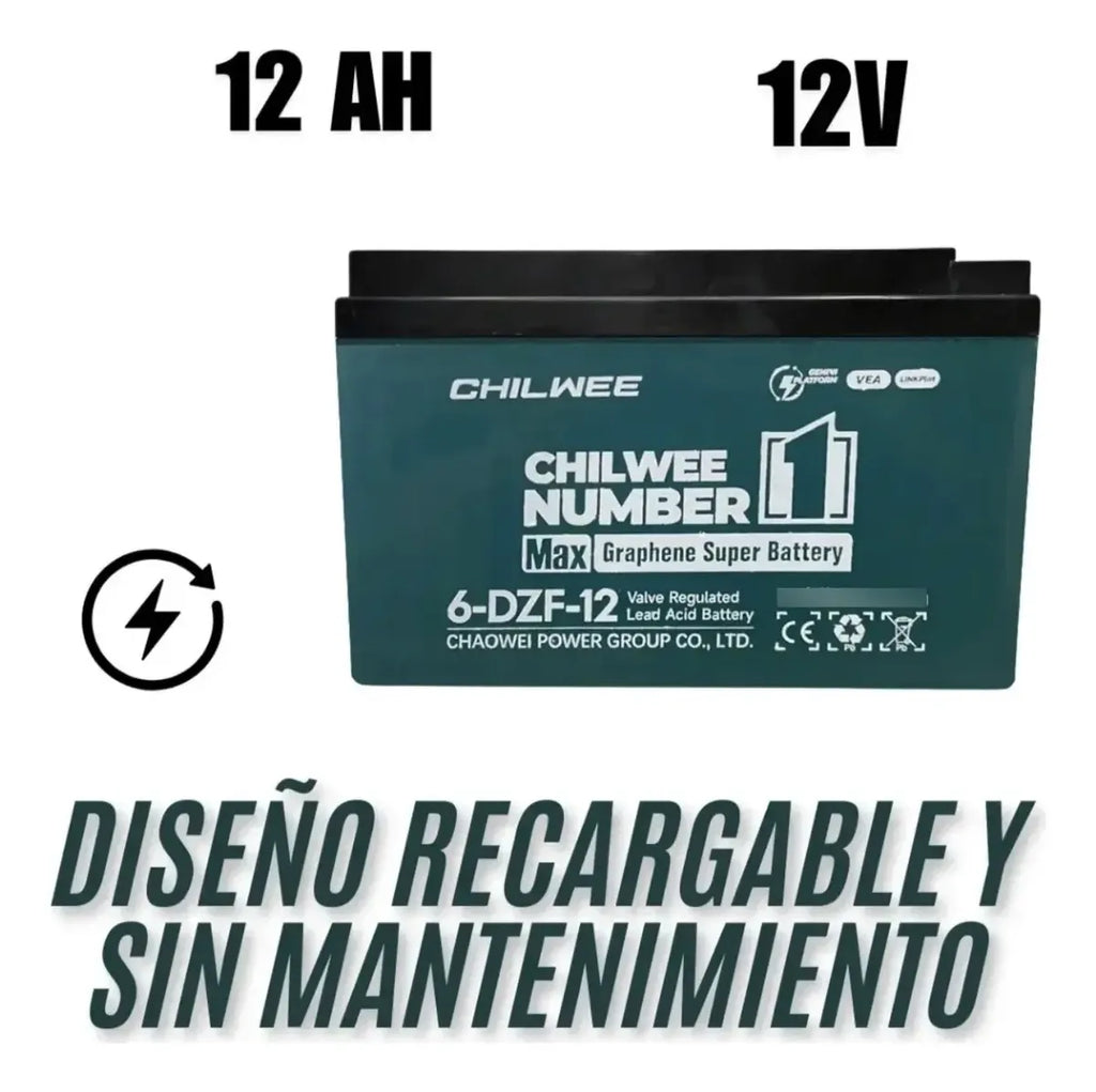 Bateria 12v 12ah Para Bicicleta Electrica Chilwee
