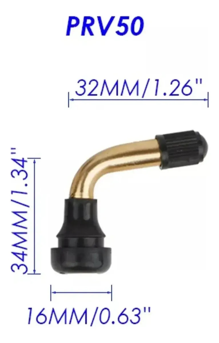 Par De Valvulas O Pivotes Para Llanta Tubeless Vr50 16mm