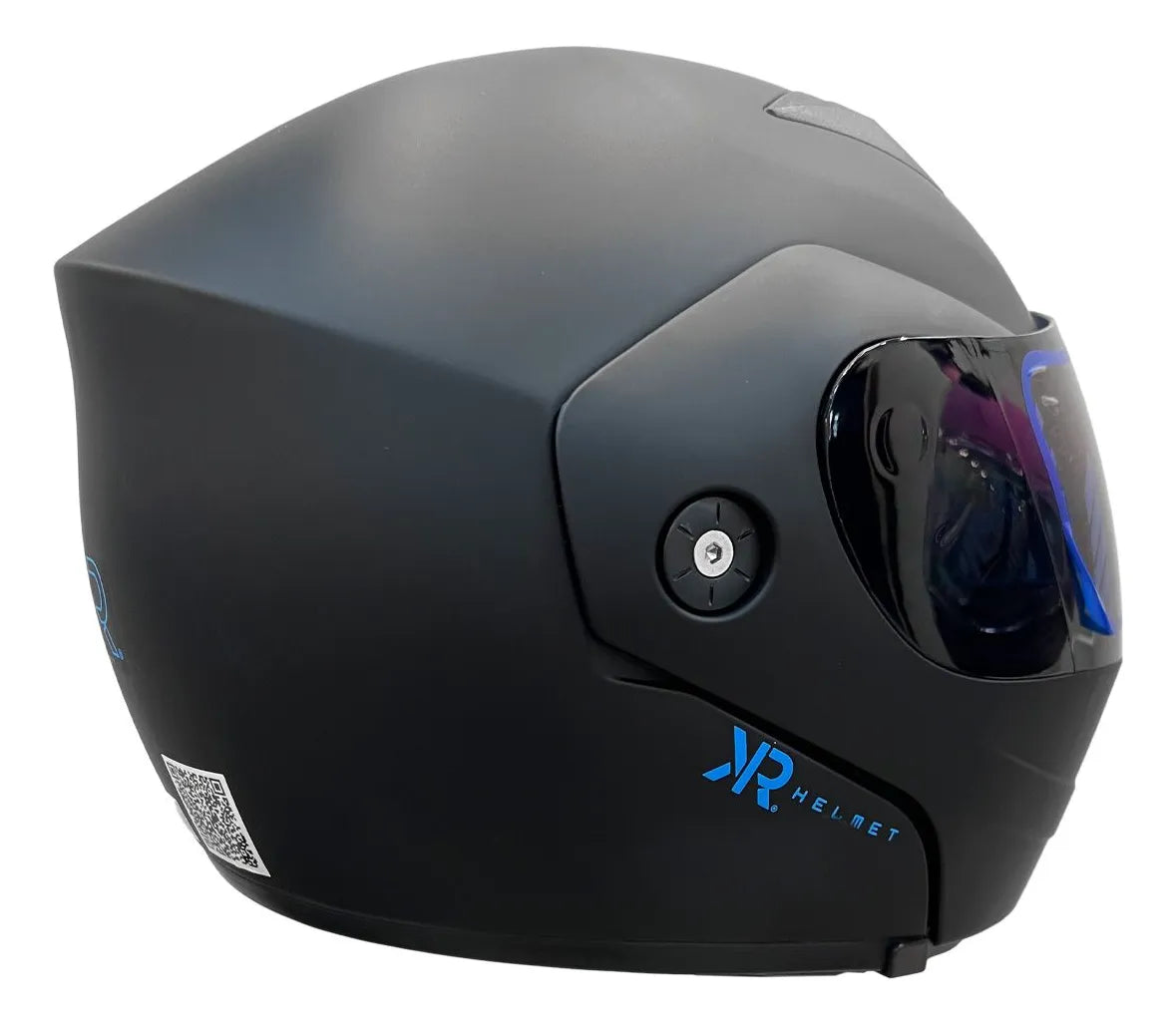 Casco Para Motociclista Abatible Negro Kr Line