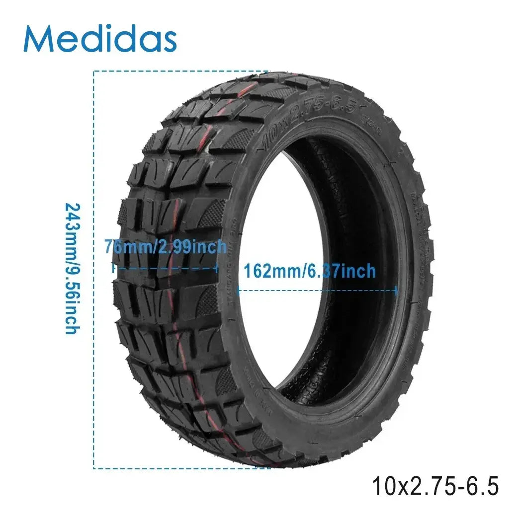 Llanta Tubeless 10x2.75-6.5 Todo Terreno Scooter Electrico