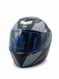 Casco Para Motociclista Abatible Gris Kr Line