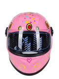 Casco Cerrado Infantil C/luz Brillante Princesa Rosa