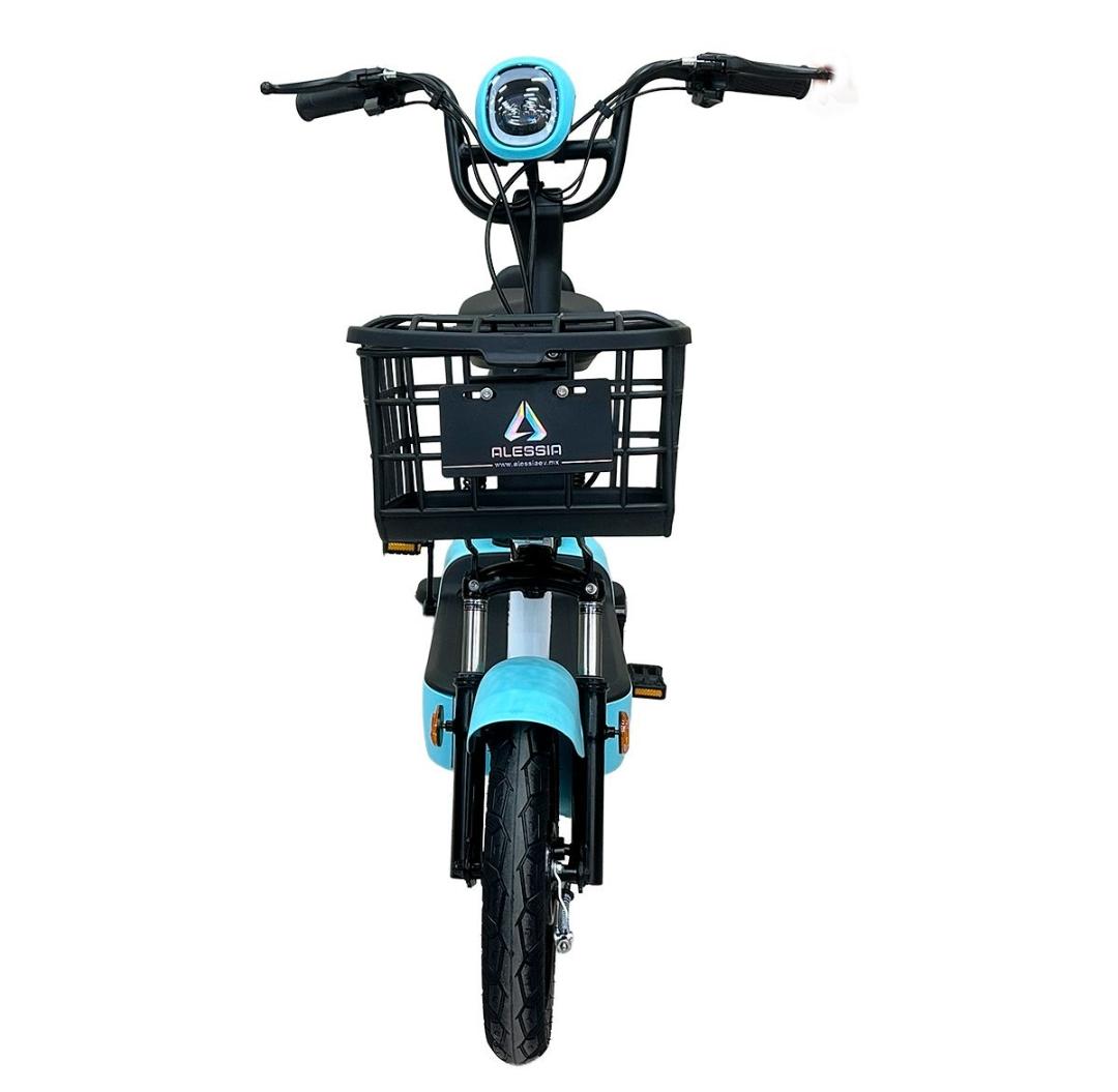 Bicicleta Eléctrica E01 Max | Alta Autonomía Y Confort Celeste