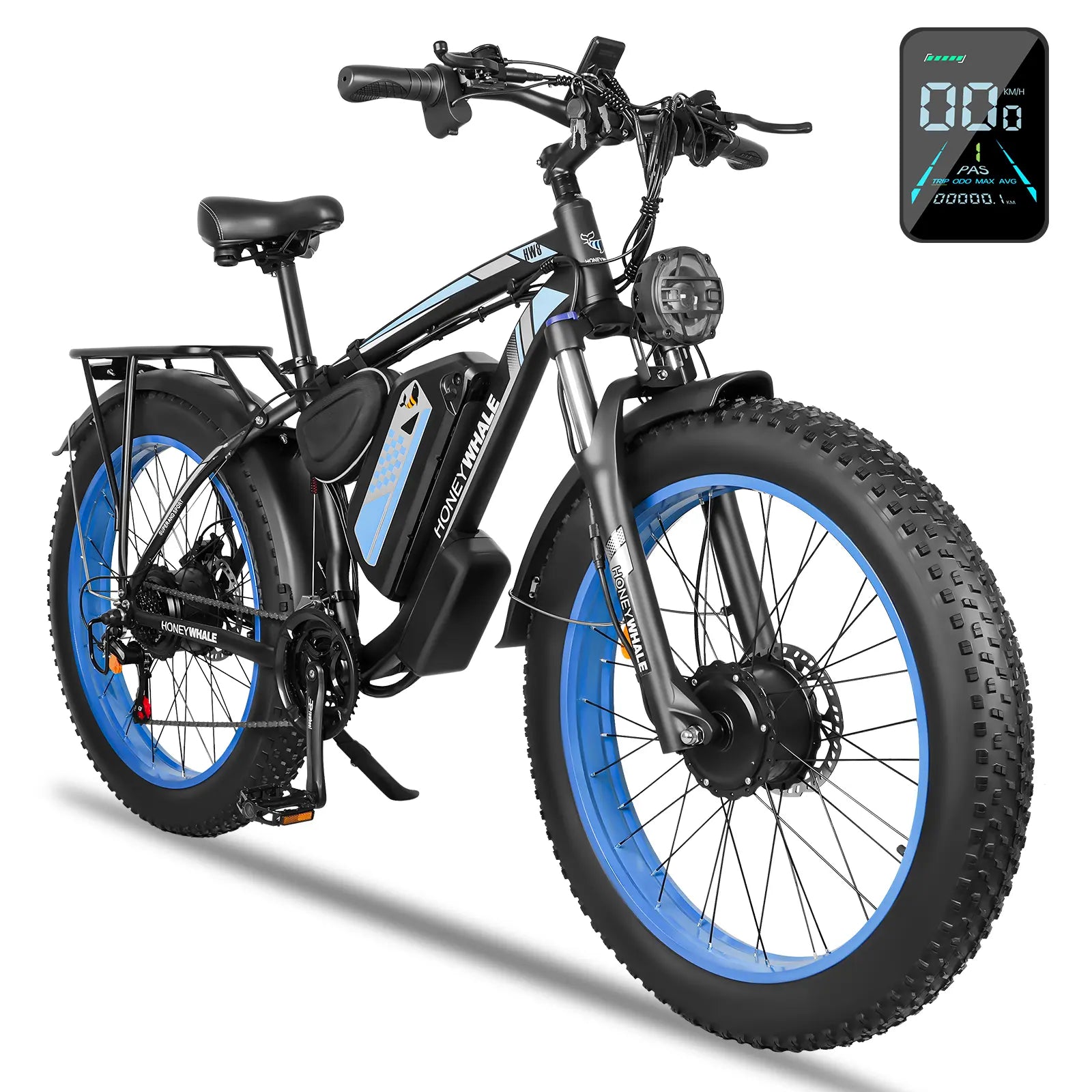 Bicicleta Electrica de Montaña Honey Whale Bk08 Azul
