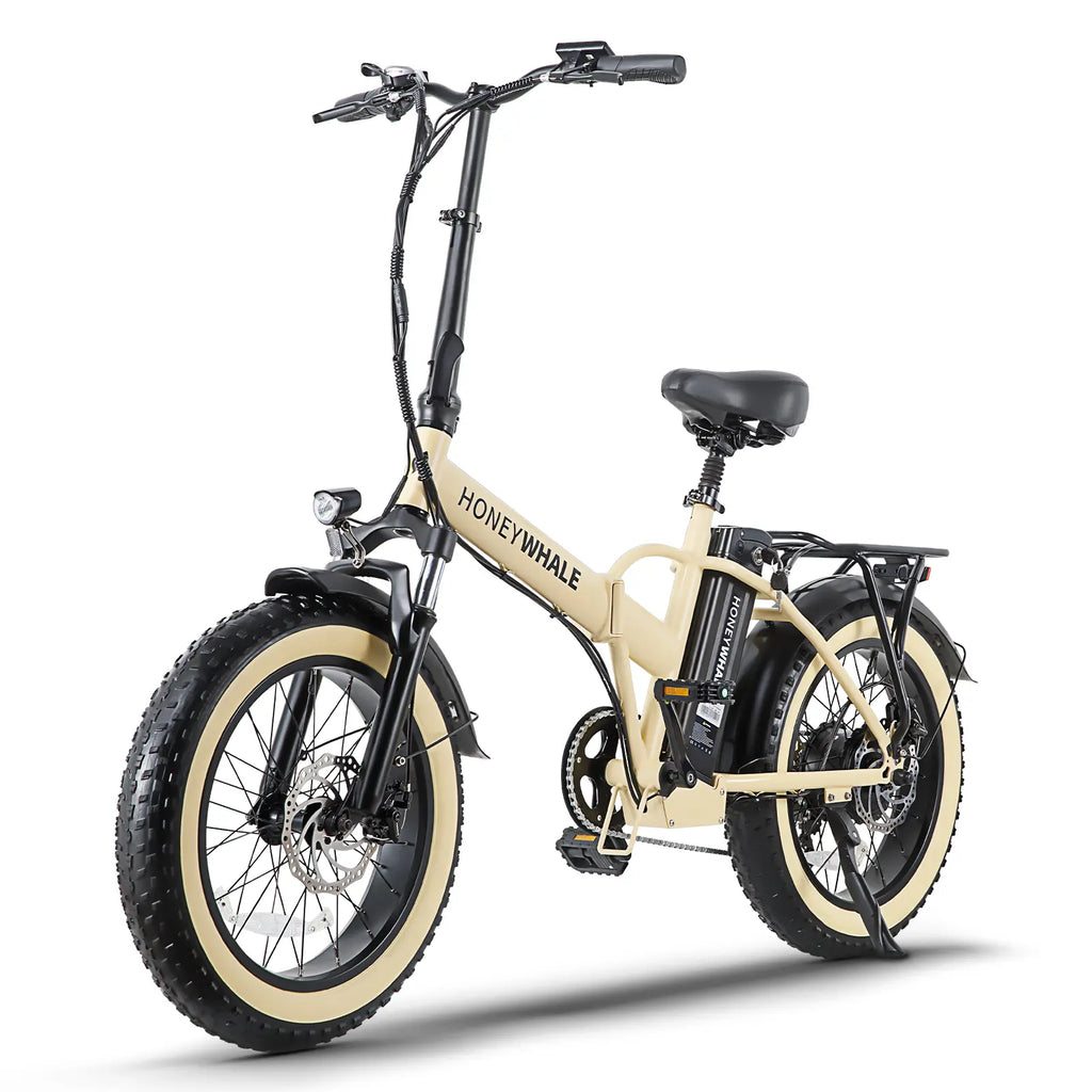 Bicicleta Electrica Plegable Honey Whale F6 Amarillo