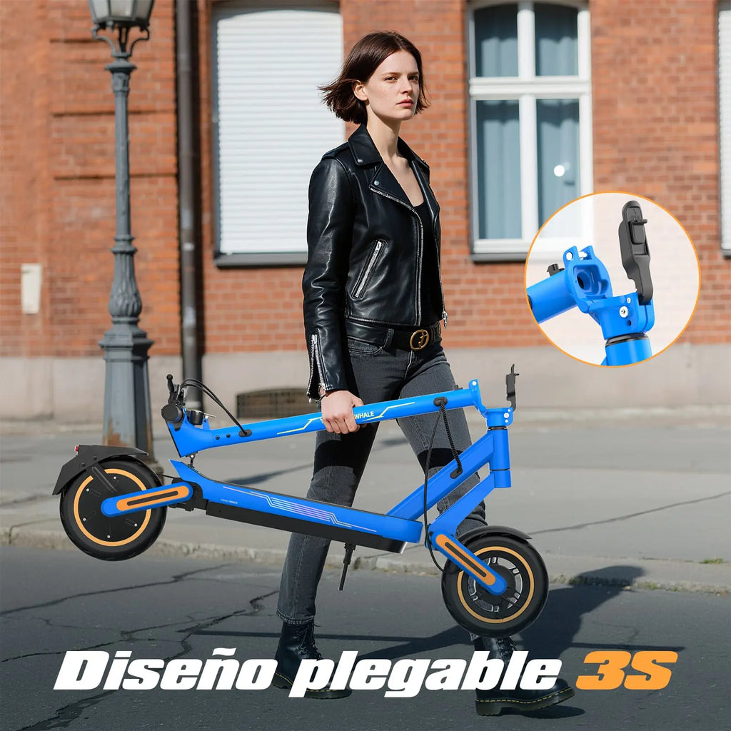 Scooter Eléctrico Honey Whale E9 MAX-N Azul