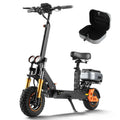 Scooter Eléctrico Para Adultos H3 Honey Whale 55 Km/h 1000w Negro Con Naranja