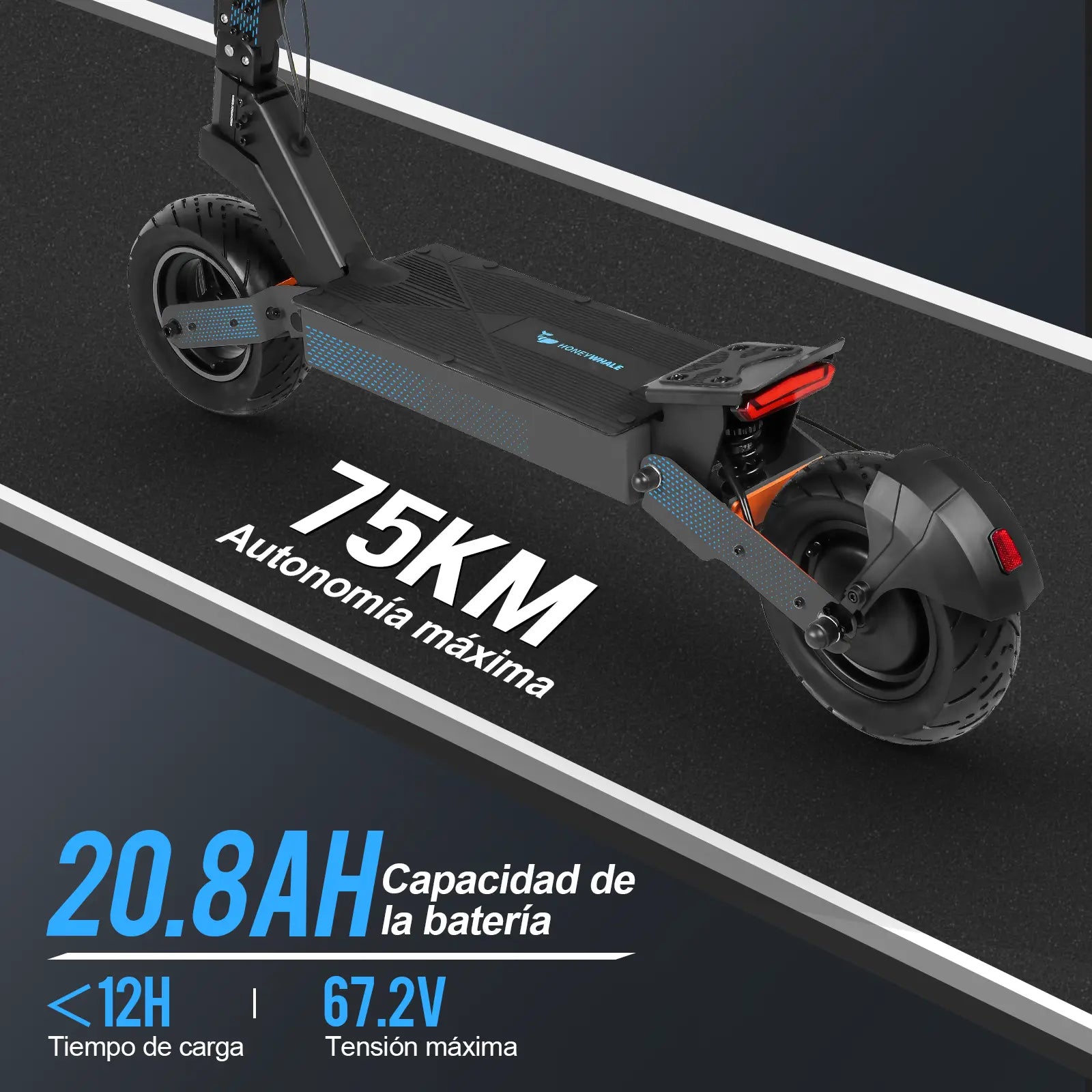 Scooter Eléctrico Honey Whale H4 Azul