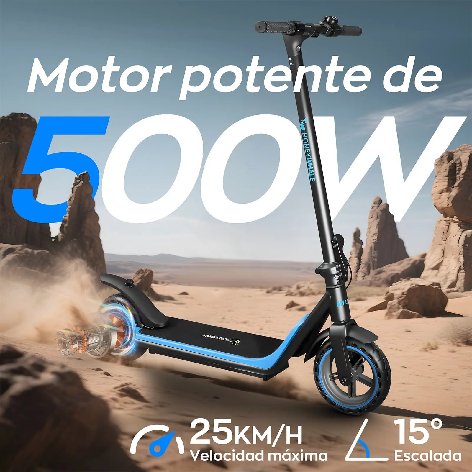 M1 Lite Scooter Eléctrico Para Adultos Con App