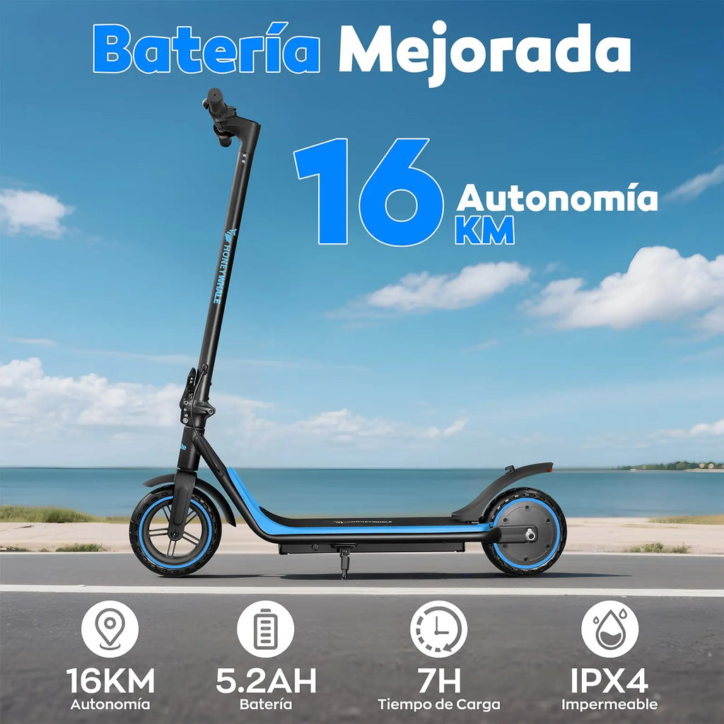 M1 Lite Scooter Eléctrico Para Adultos Con App