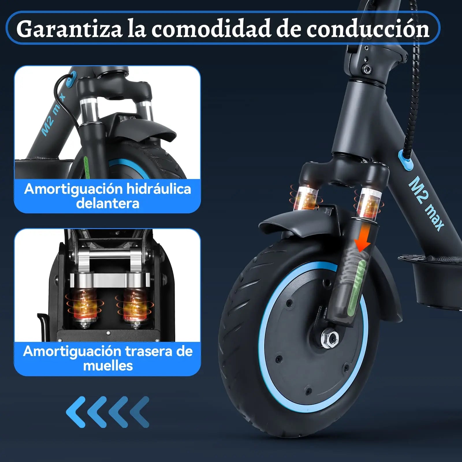 Scooter Eléctrico Honey Whale M2-MAX Negro